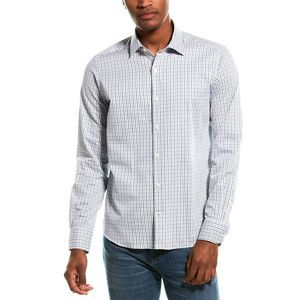 Antica Camiceria Mens Woven Shirt, Blue